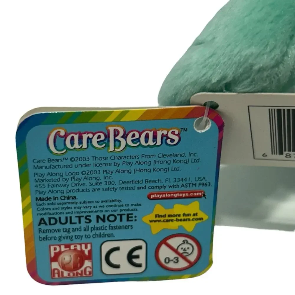 Care Bears Wish a Lot Bear Plush Blue Shooting Stars Stuffed Animal brand new